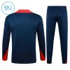 Barcelona Barn Trenings Collegegenser 2024-25 Kvart-Zip Navy